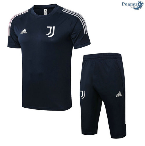 Kit Maglia Formazione Juventus + Pantaloni 3/4 Blu Navy 2020-2021