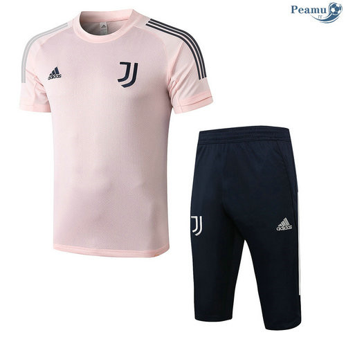 Kit Maglia Formazione Juventus + Pantaloni 3/4 Rosa 2020-2021