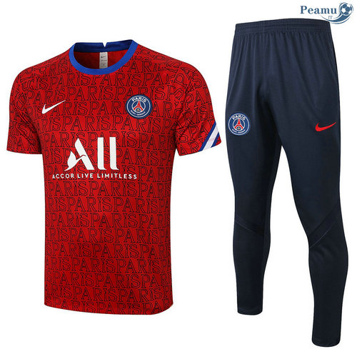 Kit Maglia Formazione PSG + Pantaloni Rosso Paris 2020-2021