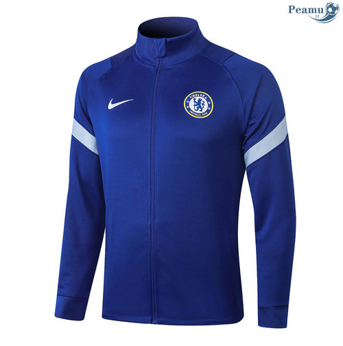 Giacca Calcio Chelsea Blu Collo alto 2020-2021