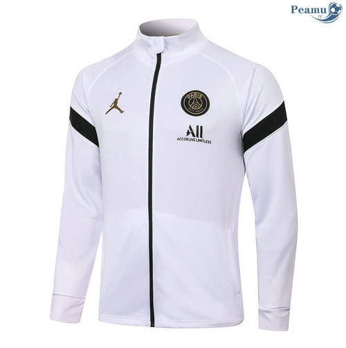 Giacca Calcio Jordan Bianca/Nero 2020-2021