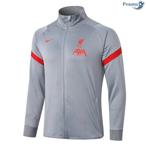 Giacca Calcio Liverpool Grigio chiaro 2020-2021