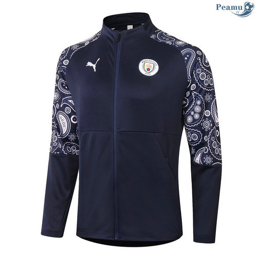 Giacca Calcio Manchester City Blu Navy 2020-2021
