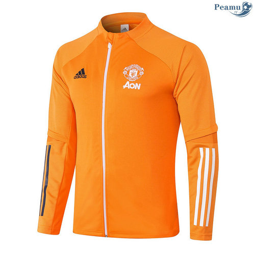 Giacca Calcio Manchester United Arancia 2020-2021