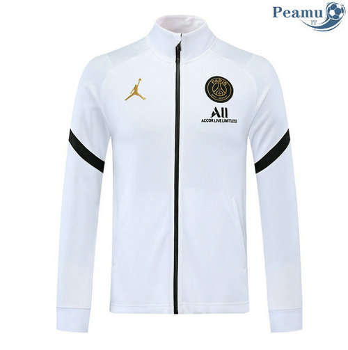 Giacca Calcio Jordan PSG Bianca 2020-2021