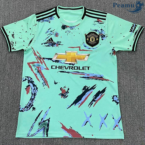 Maglia Calcio Manchester United Blu 2020-2021