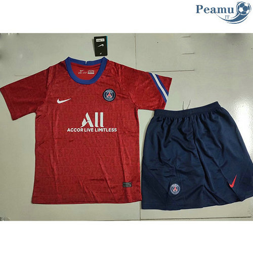 Maglia Calcio PSG Bambino Rosso 2020-2021