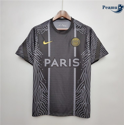 Maglia Calcio PSG Formazione Nero 2020-2021