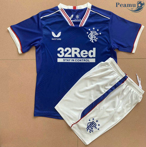 Maglia Calcio Rangers Bambino Prima 2020-2021