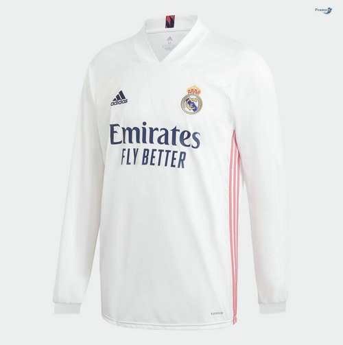 Maglia Calcio Real Madrid Prima Manica lunga 2020-2021