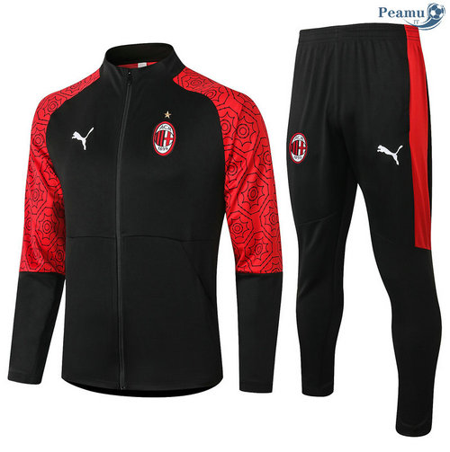 Tuta Calcio Giacca AC Milan Nero 20202021