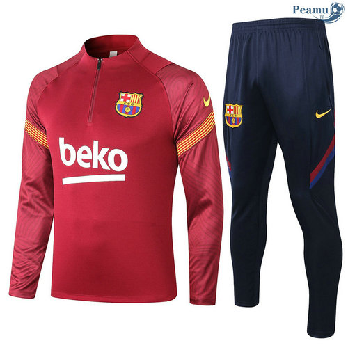 Tuta Calcio Barcellona Rosso foncé 2020-2021