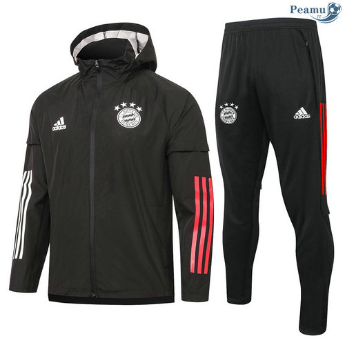 Tuta Calcio - Giacca A Vento Bayern Monaco Nero 2020-2021