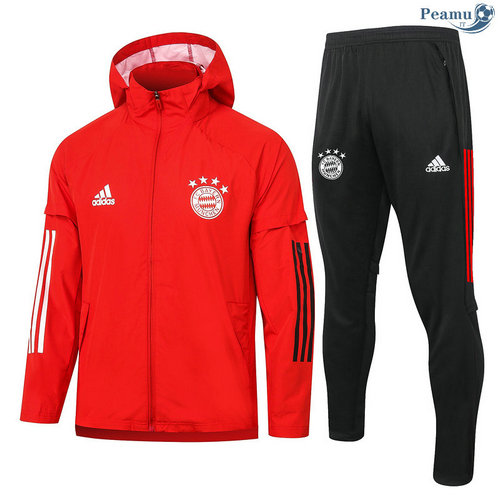Tuta Calcio - Giacca A Vento Bayern Monaco Rosso 2020-2021