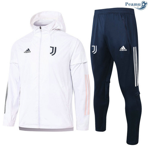 Tuta Calcio - Giacca A Vento Juventus Bianca 2020-2021