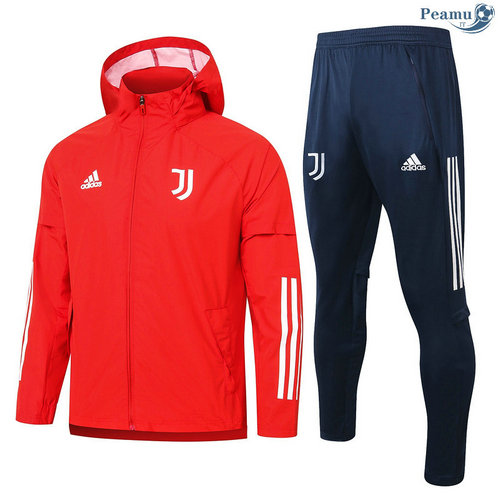 Tuta Calcio - Giacca A Vento Juventus Rosso 2020-2021