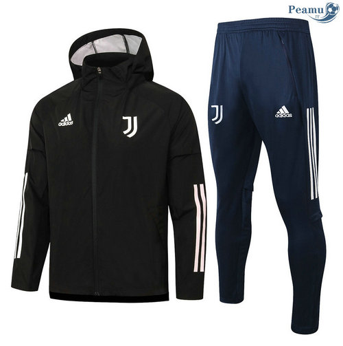 Tuta Calcio - Giacca A Vento Juventus Nero 2020-2021