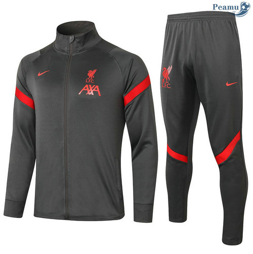 Tuta Calcio - Giacca Liverpool Grigio scuro 2020-2021