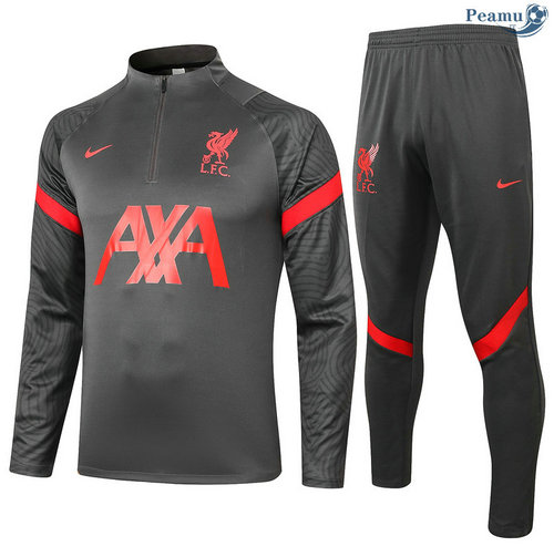Tuta Calcio Liverpool Grigio scuro 2020-2021