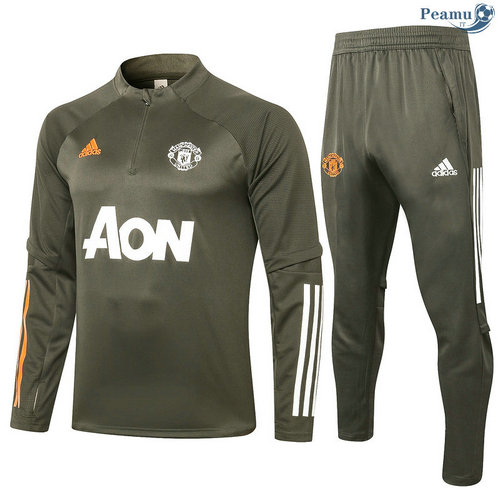 Tuta Calcio Manchester United Army Verdee 2020-2021