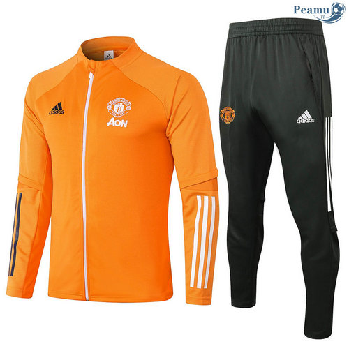 Tuta Calcio - Giacca Manchester United Arancia 2020-2021