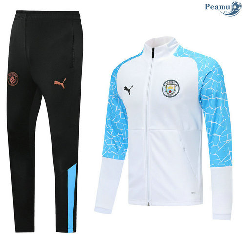 Tuta Calcio - Giacca Manchester United Bianca 2020-2021