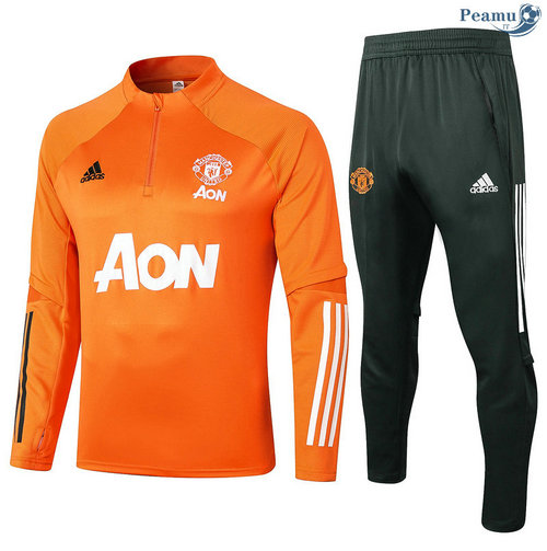 Tuta Calcio Manchester United Arancia 2020-2021
