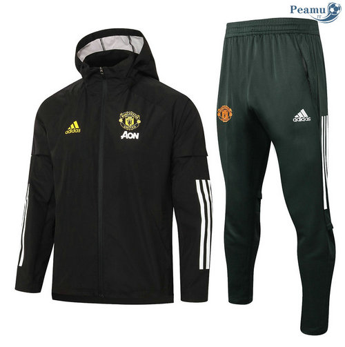 Tuta Calcio - Giacca A Vento Manchester United Nero 2020-2021