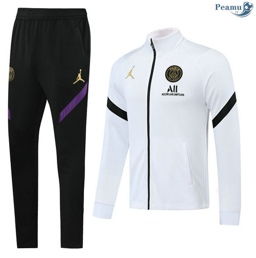 Tuta Calcio - Giacca Jordan PSG Bianca 2020-2021