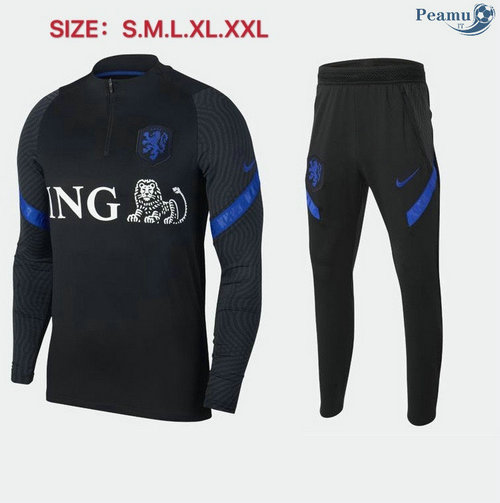Tuta Calcio Paesi Bassi Nero 2020-2021