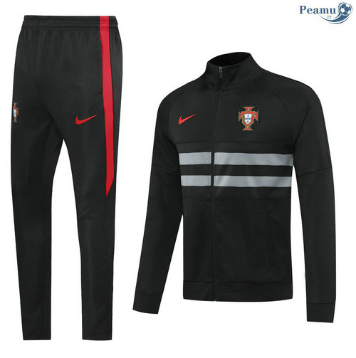 Tuta Calcio - Giacca Portogallo Nero 2020-2021