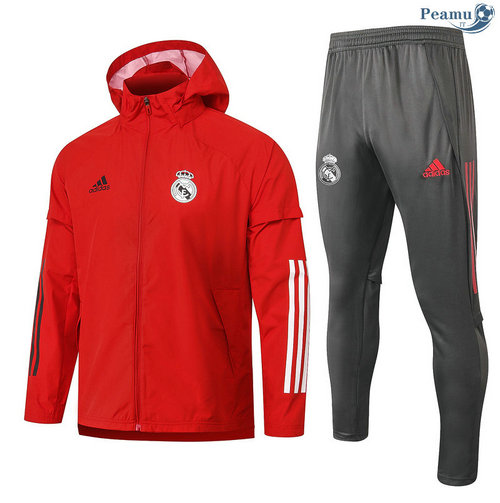 Tuta Calcio - Giacca A Vento Real Madrid Rosso 2020-2021