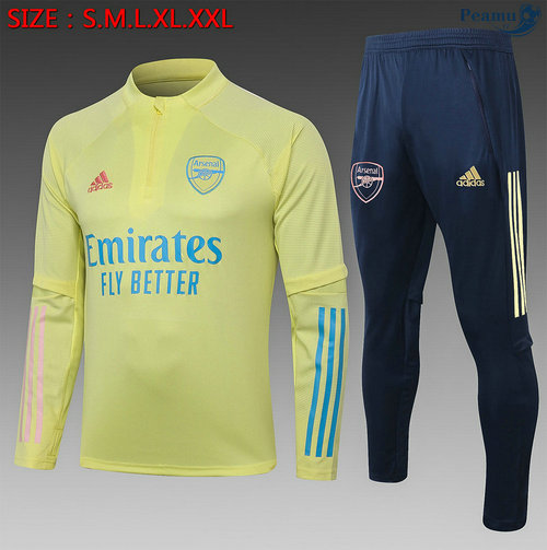 Tuta Calcio Arsenal Bambino Giallo 2020-2021