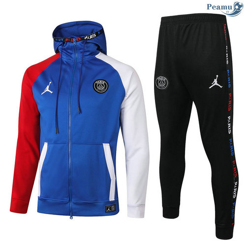 Tuta Calcio - Felpa con cappuccio Jordan Blu 2020-2021