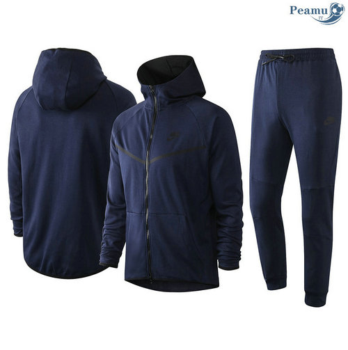 Tuta Calcio - Felpa con cappuccio nike Blu Navy 2020-2021