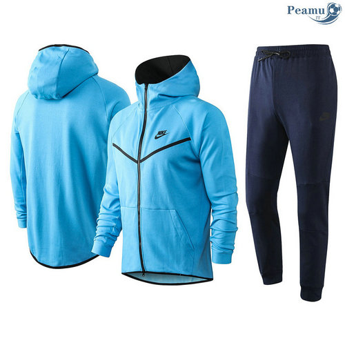 Tuta Calcio - Felpa con cappuccio nike Azzurro 2020-2021