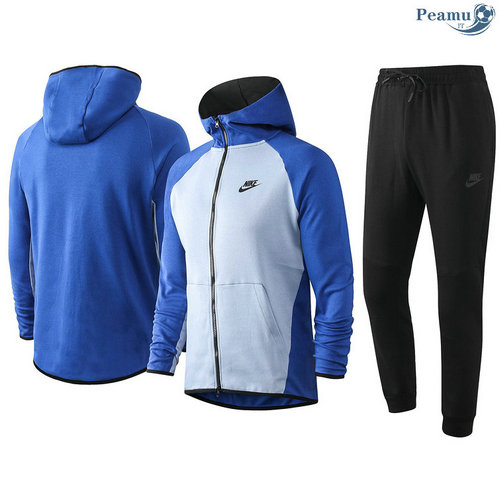 Tuta Calcio - Felpa con cappuccio nike Azzurro/Blu 2020-2021