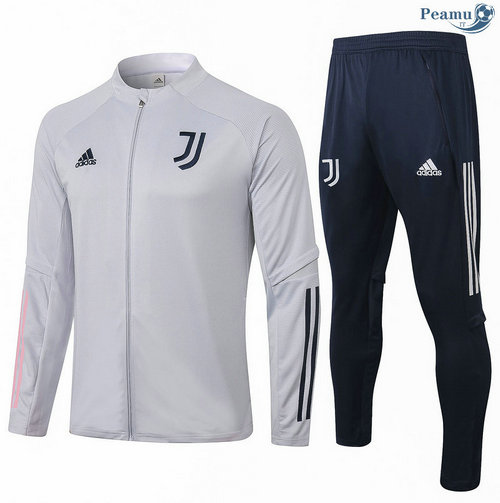 Tuta Calcio - Giacca Juventus Bambino Grigio chiaro 2020-2021