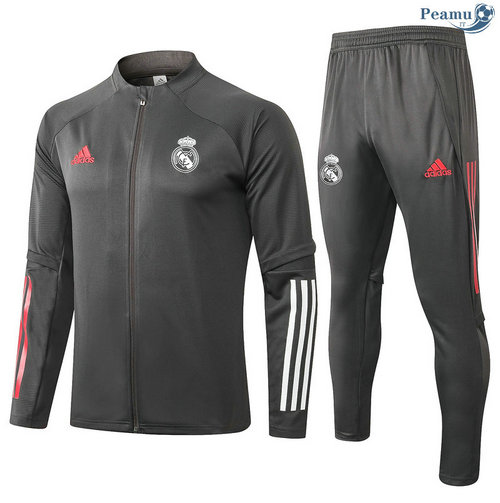 Tuta Calcio - Giacca Real Madrid Bambino Grigio scuro 2020-2021
