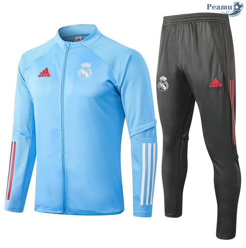 Tuta Calcio - Giacca Real Madrid Bambino Azzurro 2020-2021