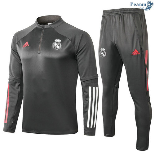 Tuta Calcio Real Madrid Bambino Grigio scuro 2020-2021