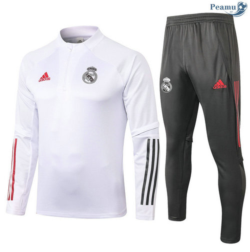 Tuta Calcio Real Madrid Bambino Bianca 2020-2021